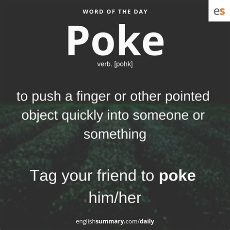 poked in tagalog meaning|poked in English .